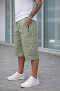 TACTICAL-COTTON CARGO-SHORTS-SEA-GREEN