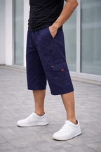 TACTICAL-COTTON CARGO-SHORTS-NAVY