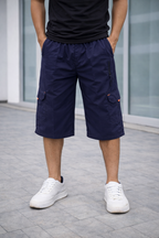 TACTICAL-COTTON CARGO-SHORTS-NAVY