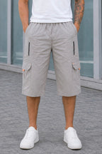 TACTICAL-COTTON CARGO-SHORTS-GRAY