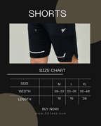 NAVY BLUE MICRO INTERLOCK WITH LACKRA TRAINING SHORTS - FITTEEZ