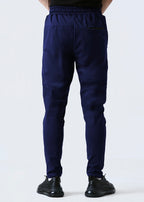 THE LINEN PLEATED TROUSER-NAVY