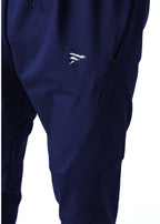 THE LINEN PLEATED TROUSER-NAVY
