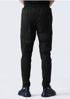 THE LINEN PLEATED TROUSER-BLACK