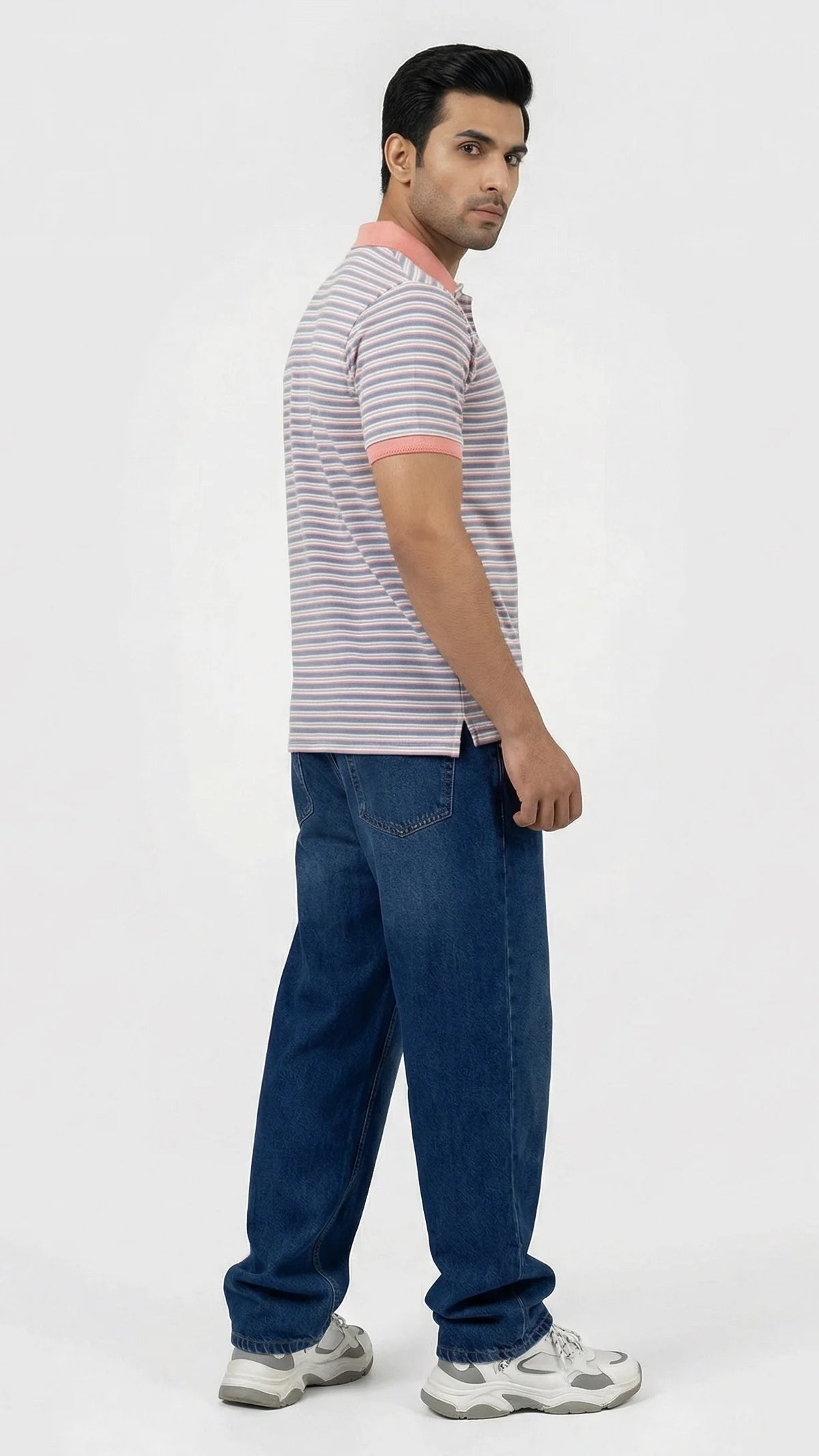 The Dapper Stripe Polo – Cool Cotton Blend