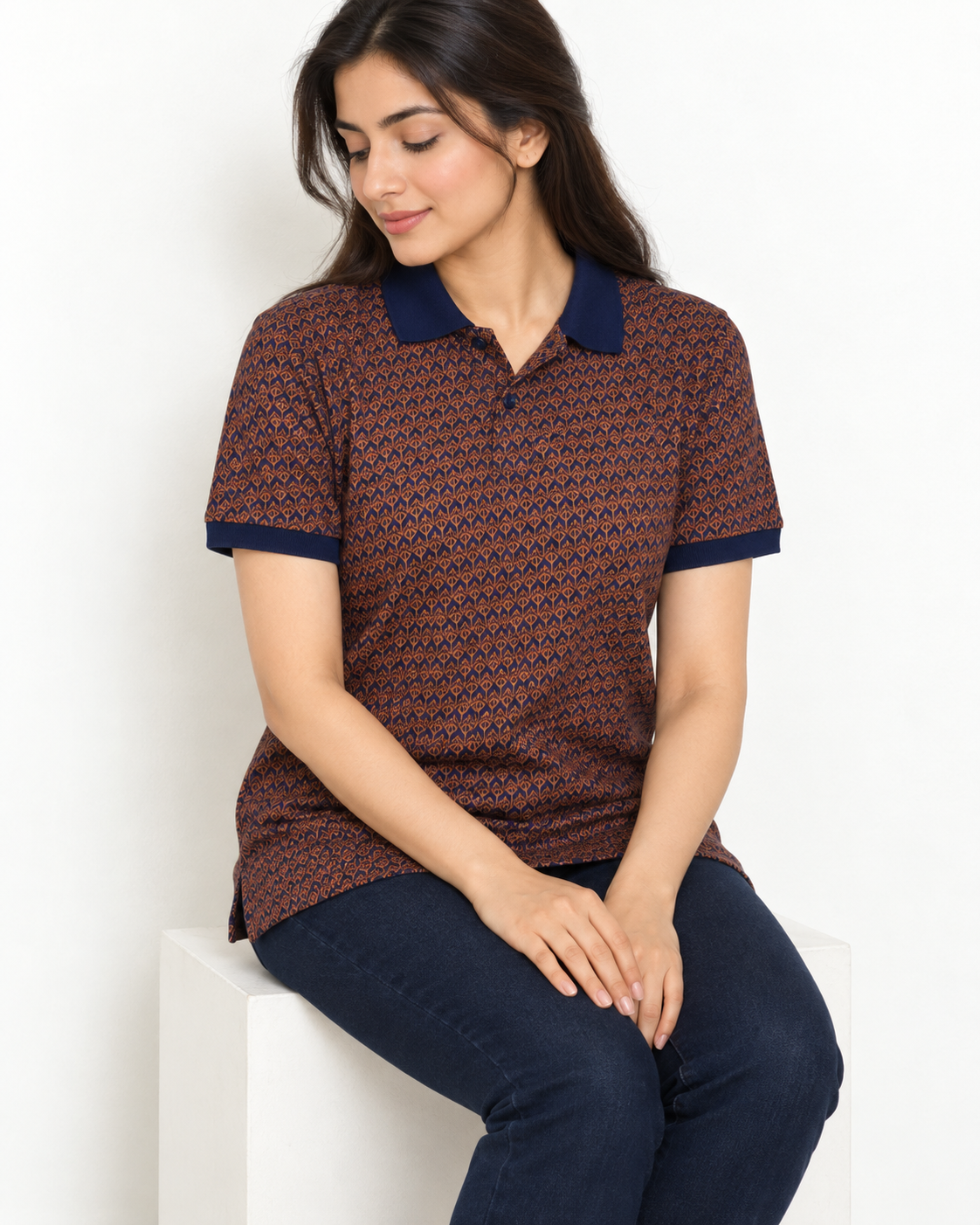 The Prestige Jacquard Polo – Summer Comfort Fit - Vogue Fashions