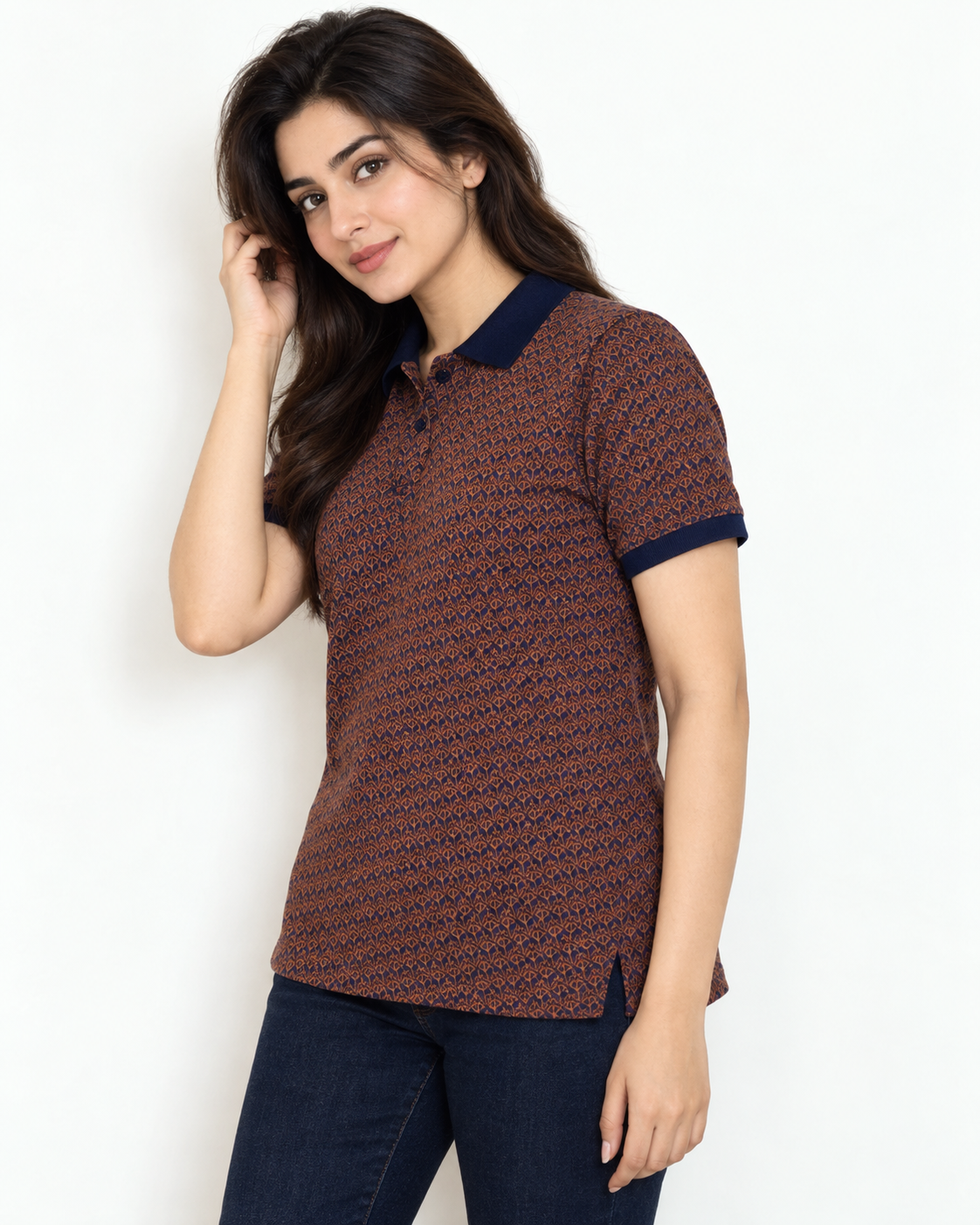 The Prestige Jacquard Polo – Summer Comfort Fit - Vogue Fashions