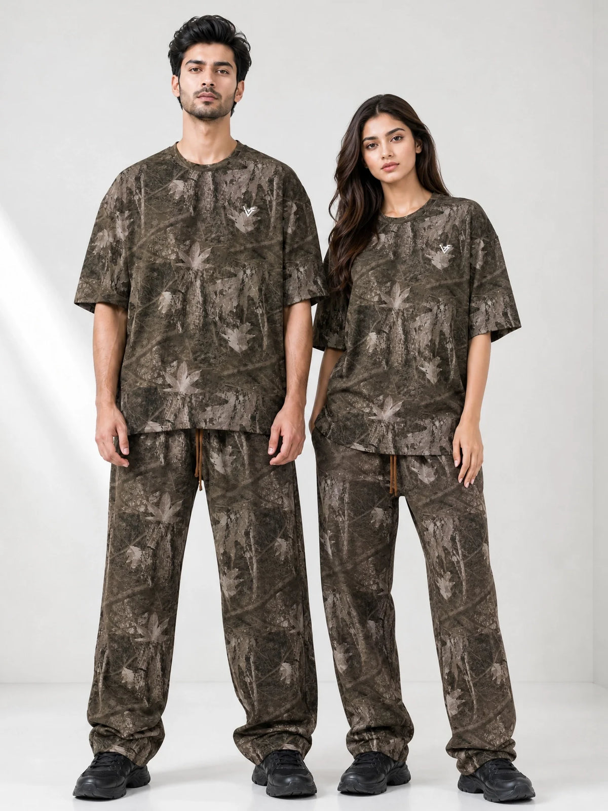 Unisex Forest Printed Baggy Fit Tracksuit