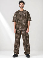 Unisex Forest Printed Baggy Fit Tracksuit