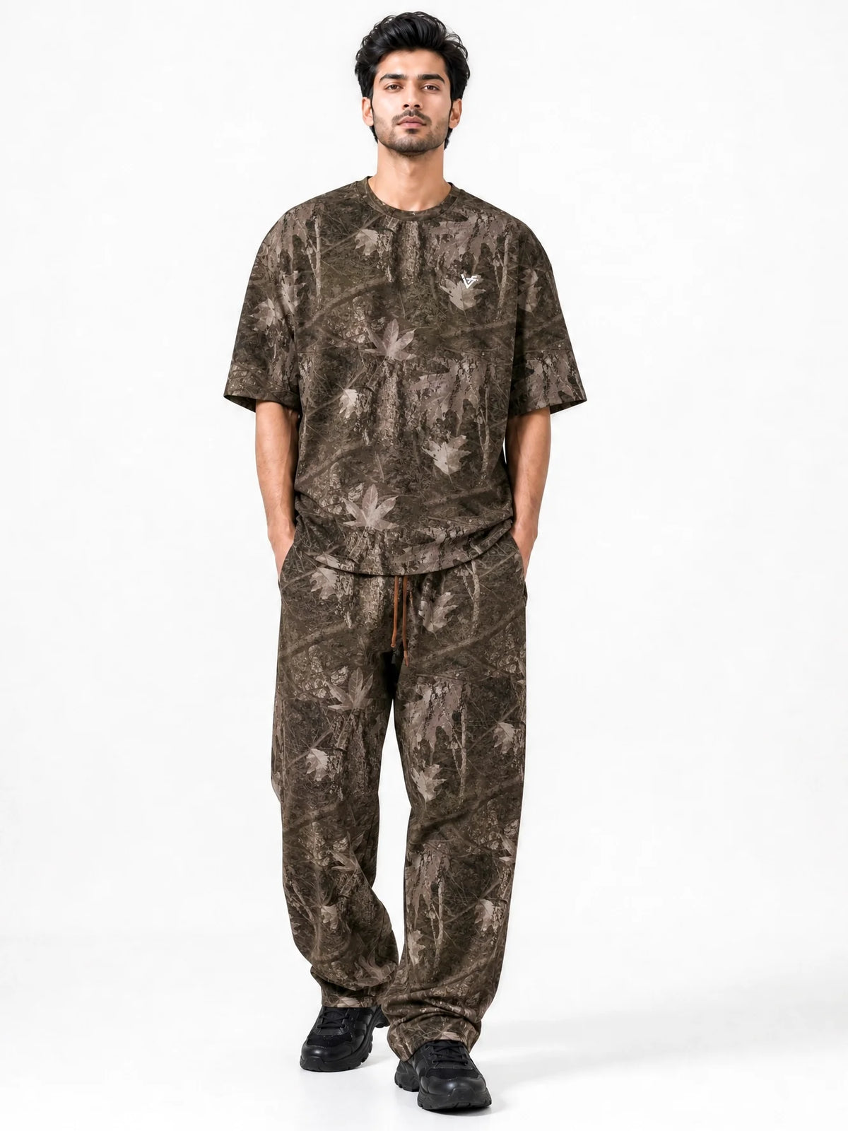 Unisex Forest Printed Baggy Fit Tracksuit