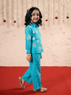 Girls Summer 2Pcs Embroidered Suit VG178-B