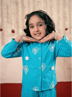 Girls Summer 2Pcs Embroidered Suit VG178-B