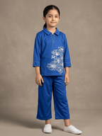 Girls Winter 2Pcs Printed Suit VG204-A