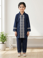 Girls Co Ord Set Embroidered VG212-A