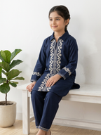 Girls Co Ord Set Embroidered VG212-A