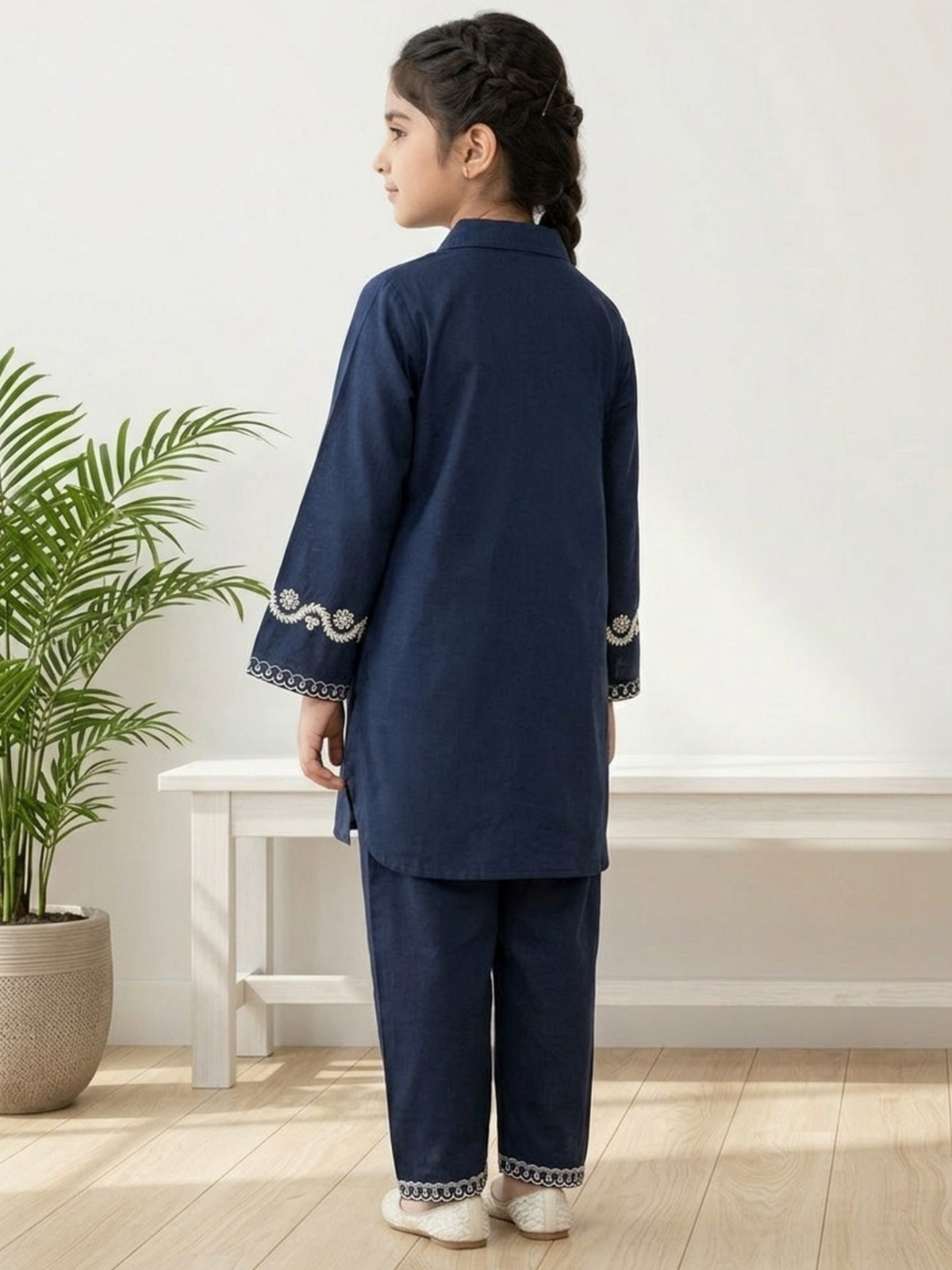 Girls Co Ord Set Embroidered VG212-A