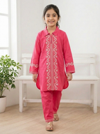 Girls Co Ord Set Embroidered VG212-B