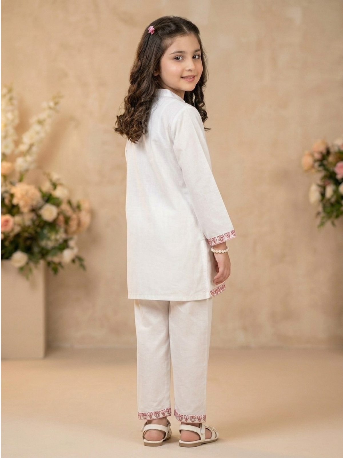 Embroidered Girls Co Ord Set VG210-C