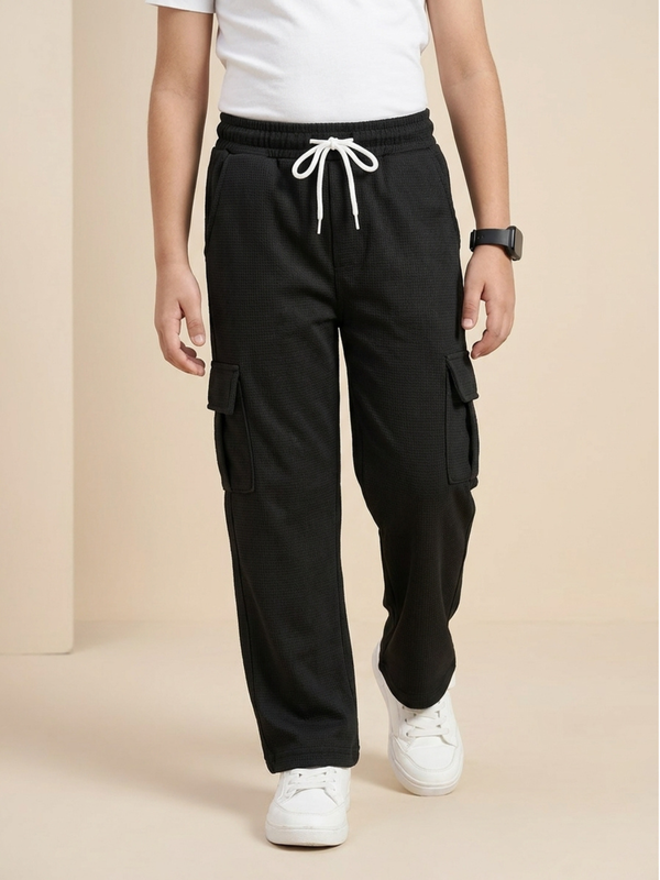 Boys Imported Textured Cargo Trouser VT27-B