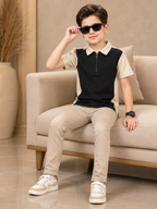 Boys Imported Textured Polo Shirt VP28-A