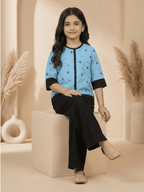 Girls Summer 2Pcs Embroidered Suit VG168-A