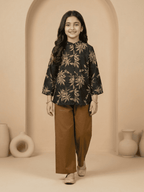 Girls 2Pcs Printed Suit VG132-B