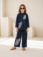 Girls Winter 2Pcs Printed Suit VG232-B