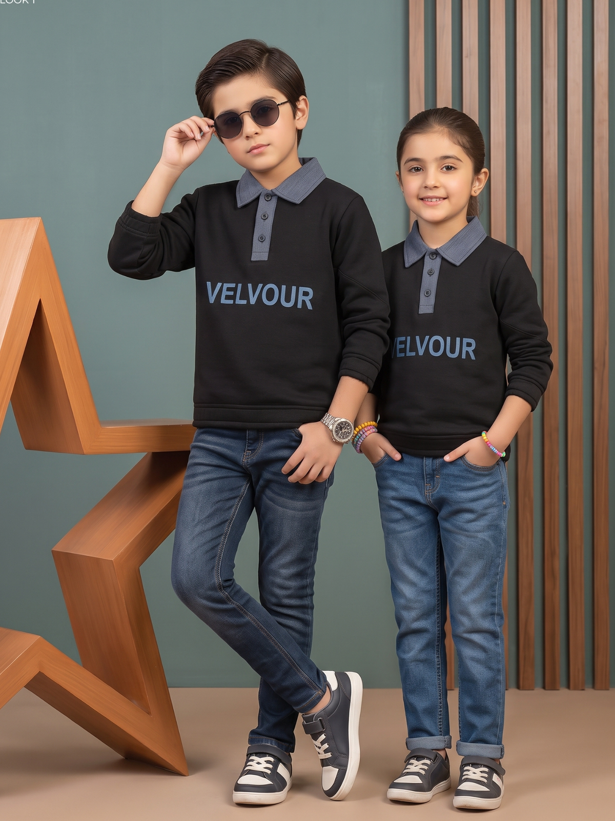 Fleece winter sweatshirt For Boys & Girls VWT64-C