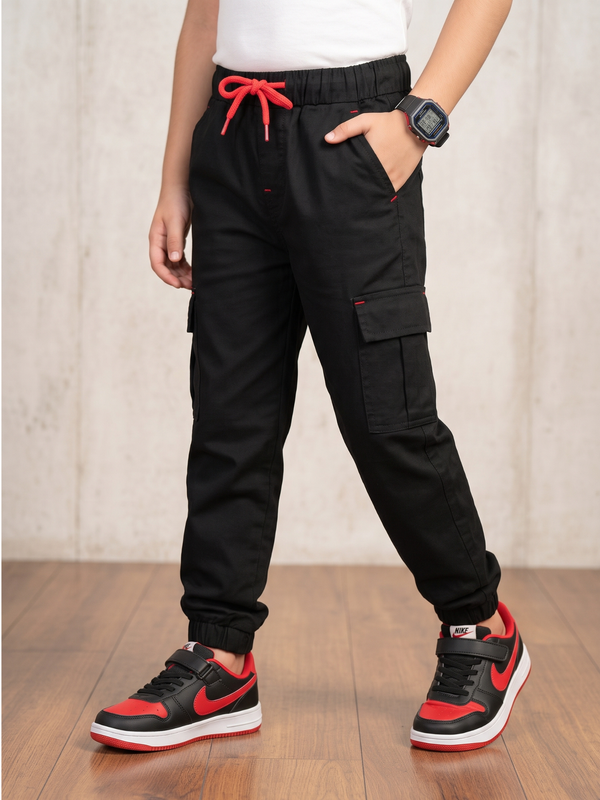 Boys Imported Textured Cargo Trouser VT30-E