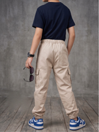Boys Imported Textured Cargo Trouser VT30-B
