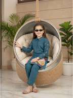 Embroidered Girls Co Ord Set VG216-A