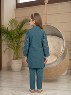 Embroidered Girls Co Ord Set VG216-A