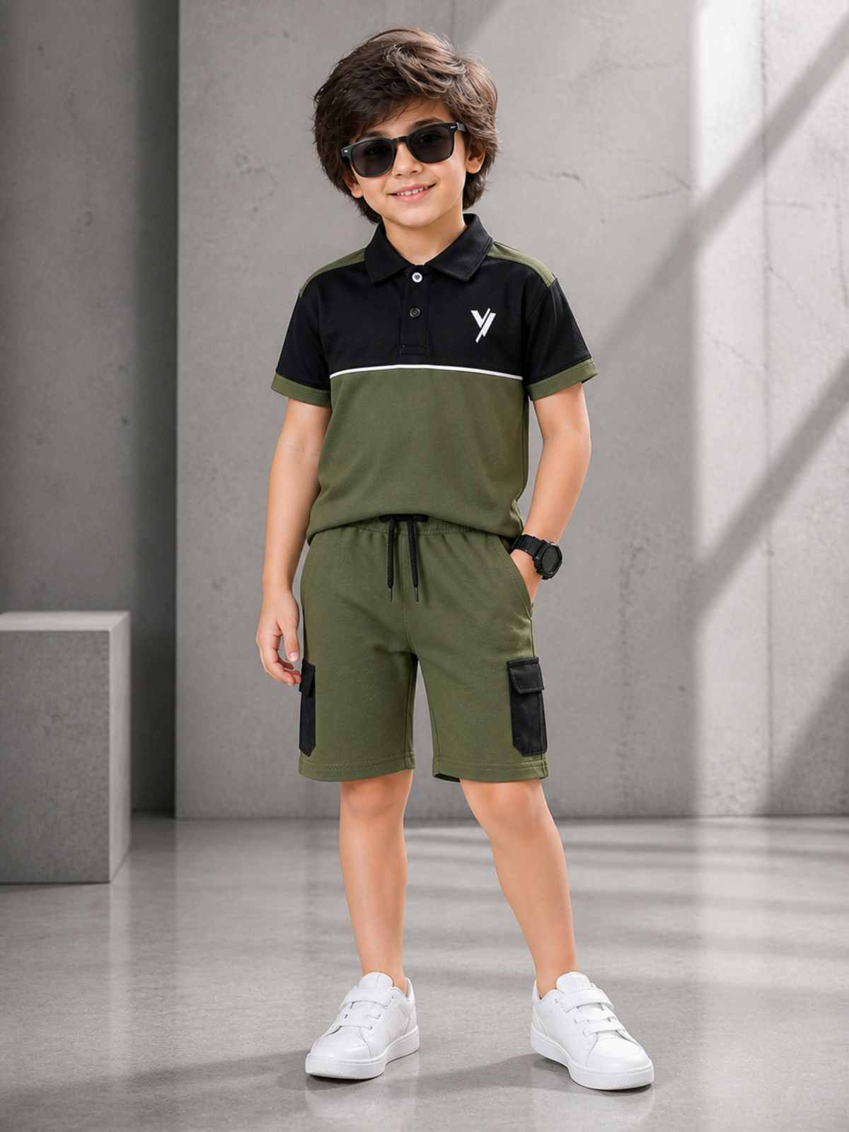 Kids Polo Shirt & Shorts Set VPS02