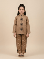 Girls Winter 2Pcs Embroidered Suit VG182-A