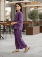 Girls Winter 2Pcs Printed Suit VG196-B