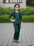 Girls Winter 2Pcs Printed Suit VG196-A