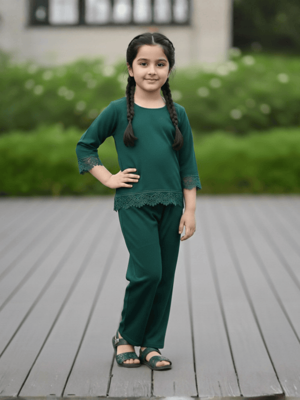 Girls Winter 2Pcs Printed Suit VG196-A