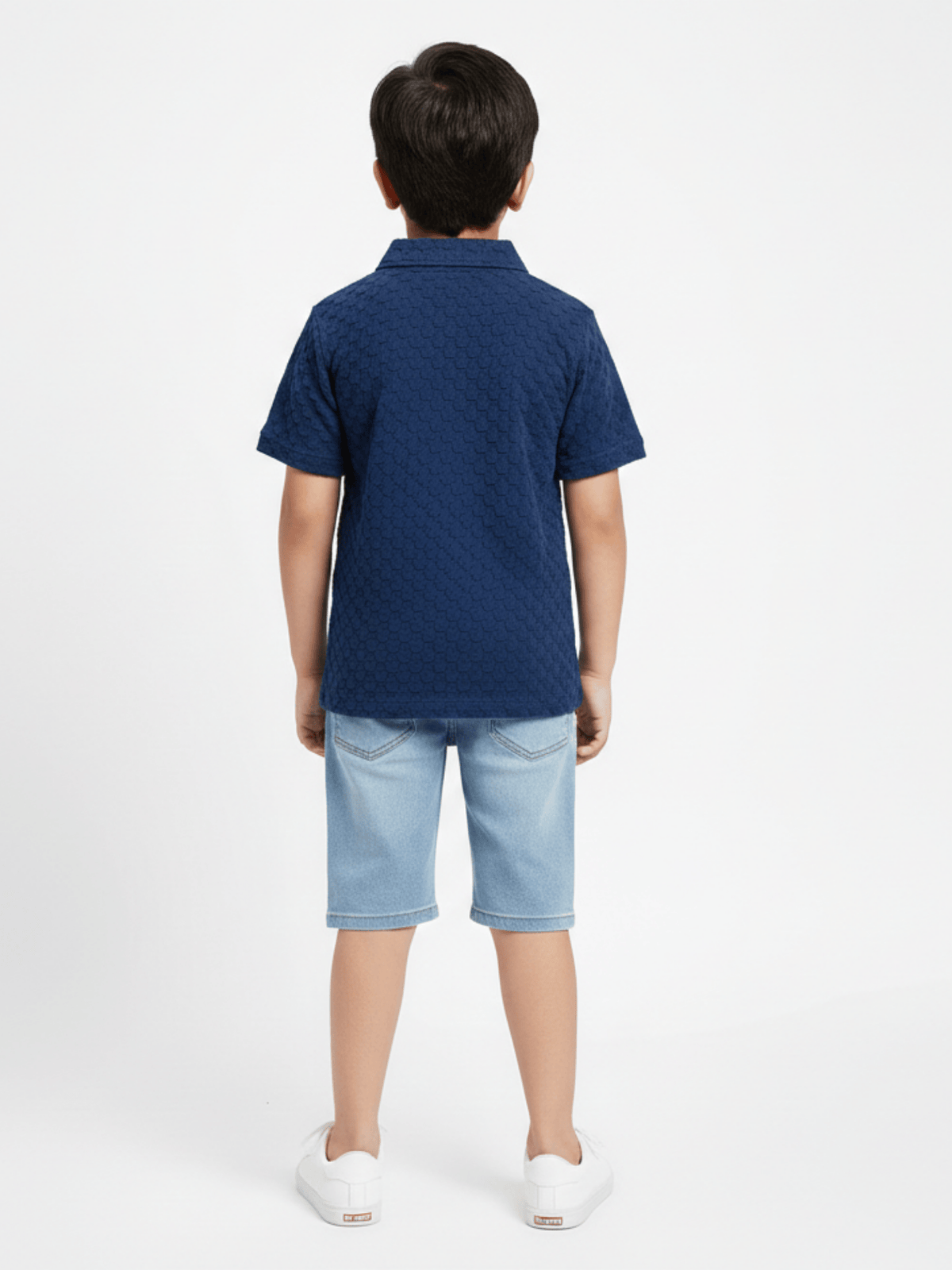 Boys Zip Collar Polo Shirt VP22-C