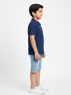 Boys Zip Collar Polo Shirt VP22-C