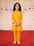 Girls Summer 2Pcs Embroidered Suit VG103-B