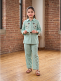 Girls Winter 3Pcs Embroidered Suit VCHN01-D