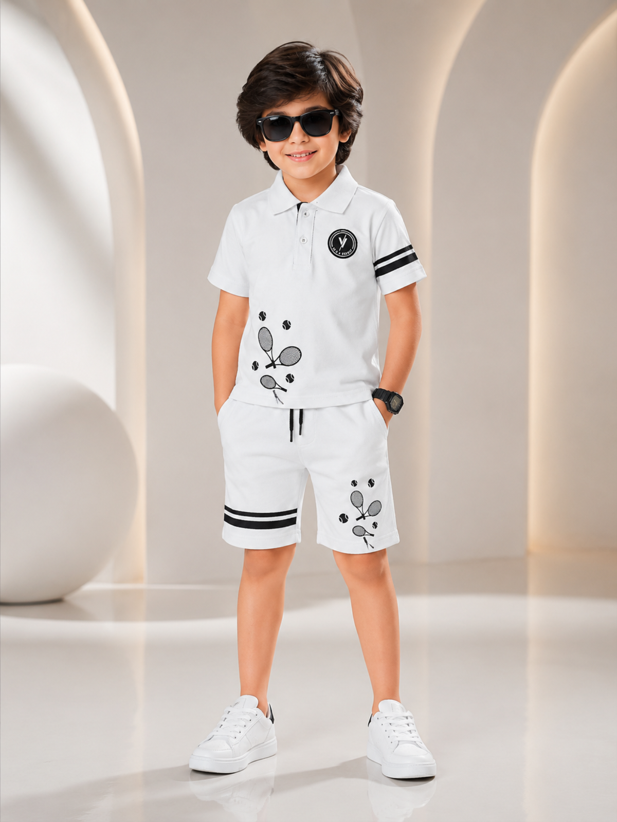 Kids Polo Shirt & Shorts Set VPS04