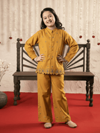 Girls Summer 2Pcs Embroidered Suit VG190-A