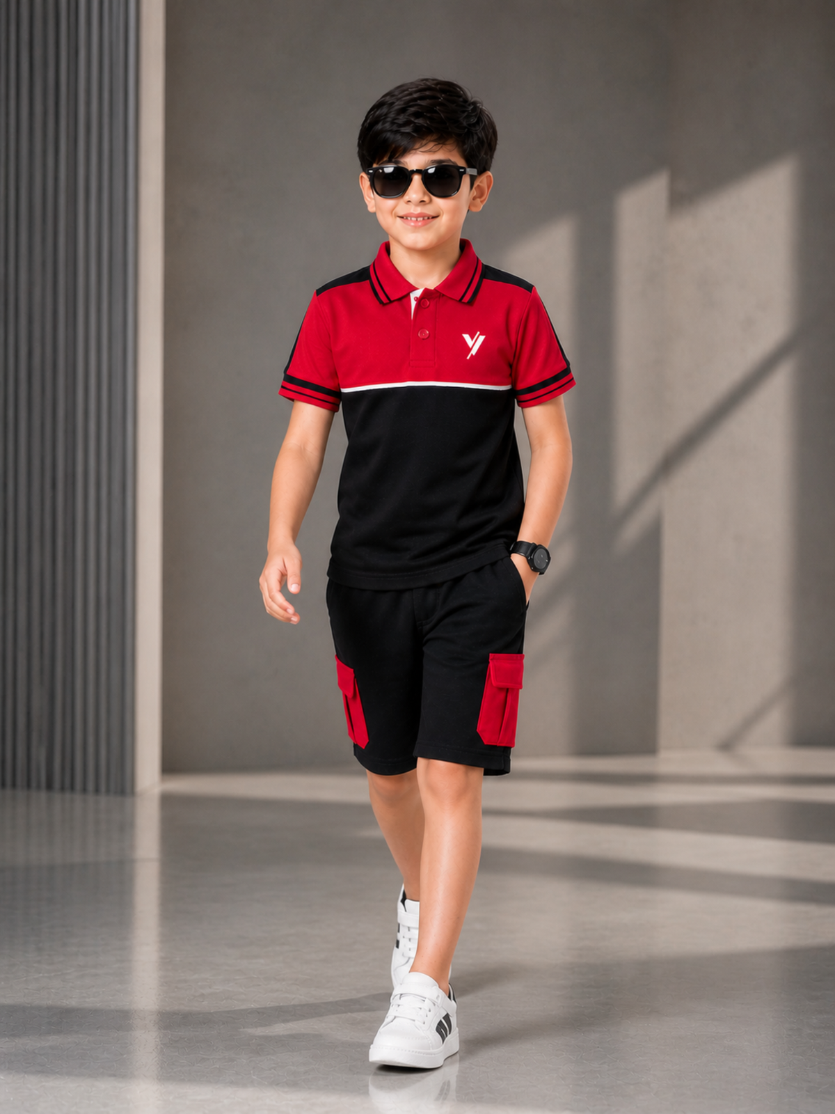 Kids Polo Shirt & Shorts Set VPS06