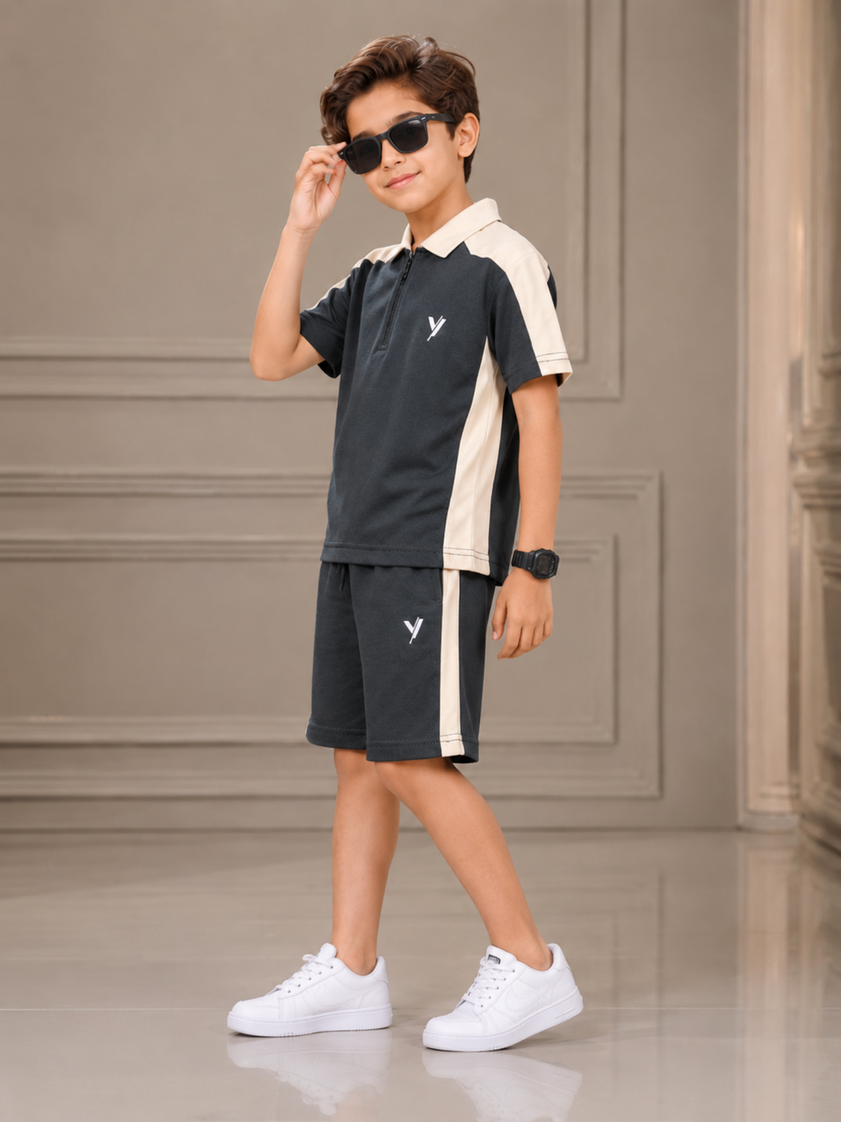 Kids Single Jersey Summer Tracksuit VST75-B
