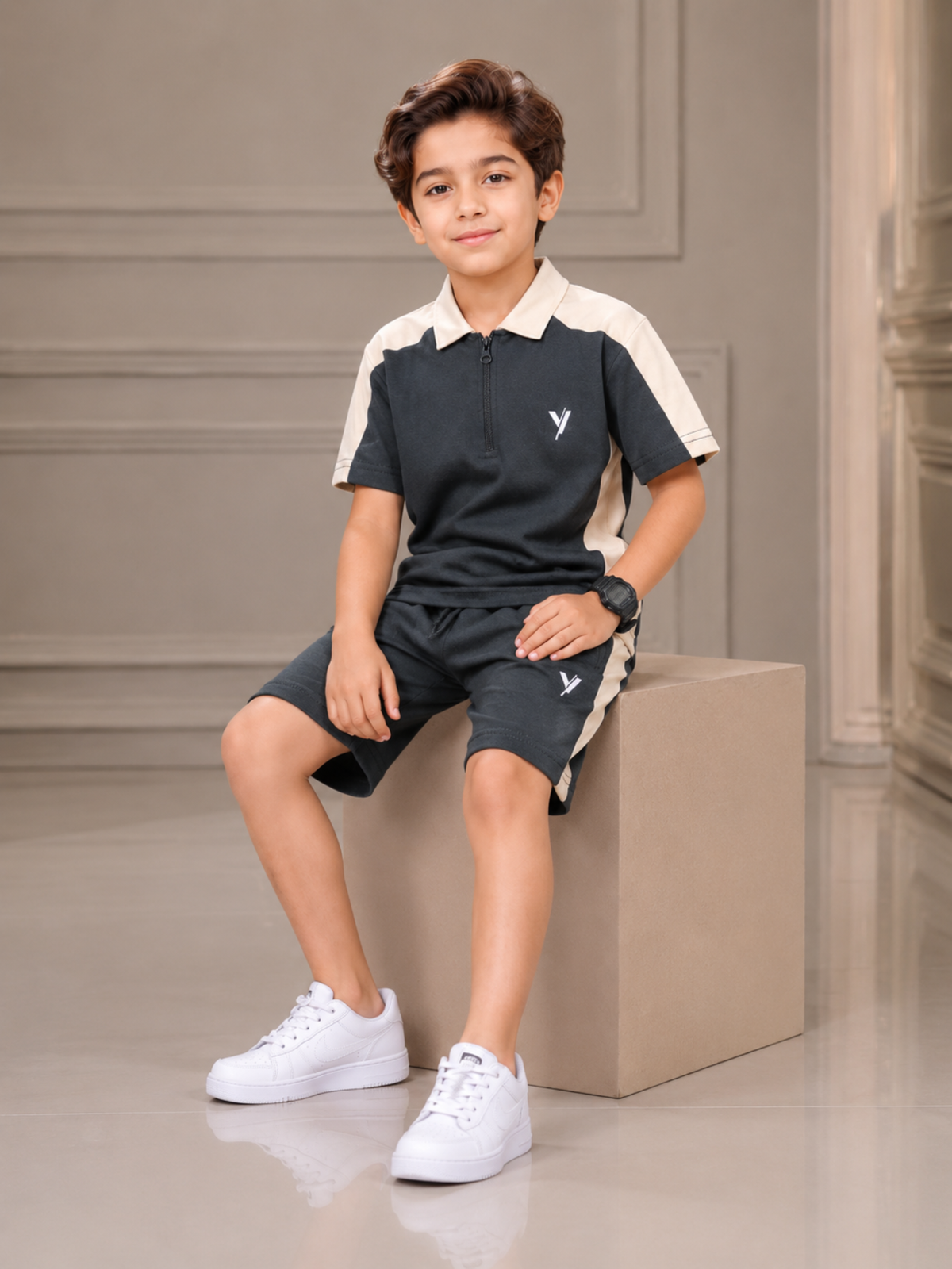 Kids Single Jersey Summer Tracksuit VST75-B