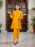 Girls Summer 2Pcs Embroidered Suit VG106-A