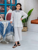 Girls Summer 2Pcs Embroidered Suit VG119-A