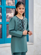 Girls Summer 2Pcs Embroidered Suit  VG125-C