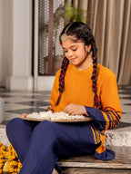 Girls Winter 2Pcs Printed Suit VG128-B
